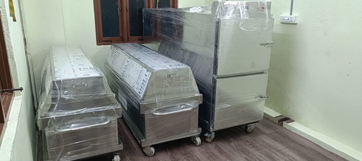 Dead body freezer boxes ready for delivery in Hyderabad
